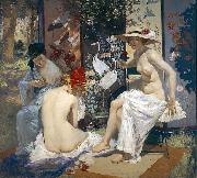 Rupert Bunny The Sun Bath, painting, oil painting artist